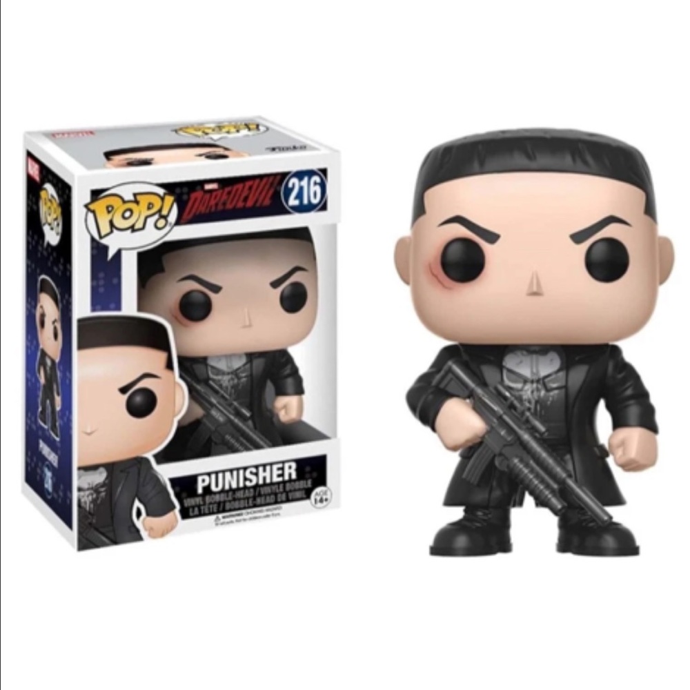 Funko Pop! Vinyl: Marvel Daredevil Punisher #216 Vaulted Vinyl included